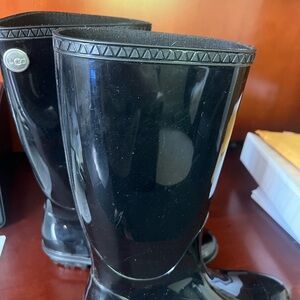 UGG Black Rain Boots